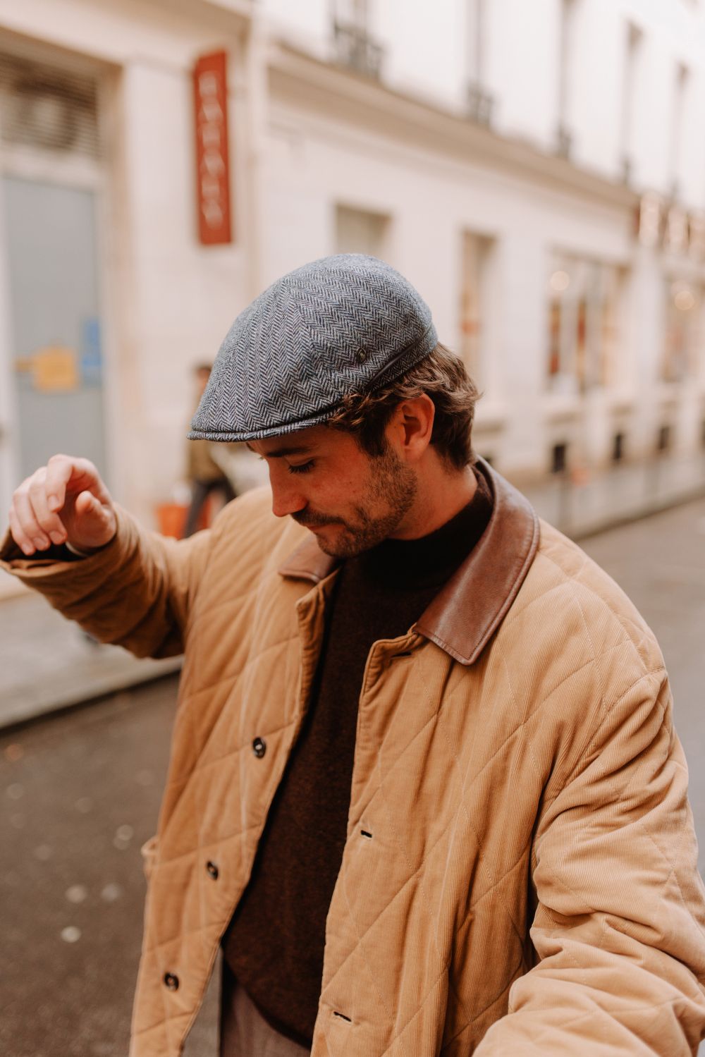 Person with a child.